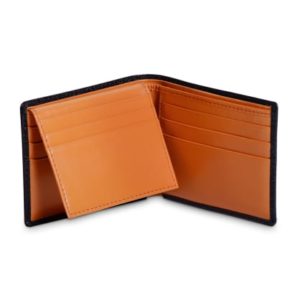 Dalvey black & orange compact wallet