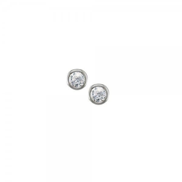 Diamond raindrop stud earrings