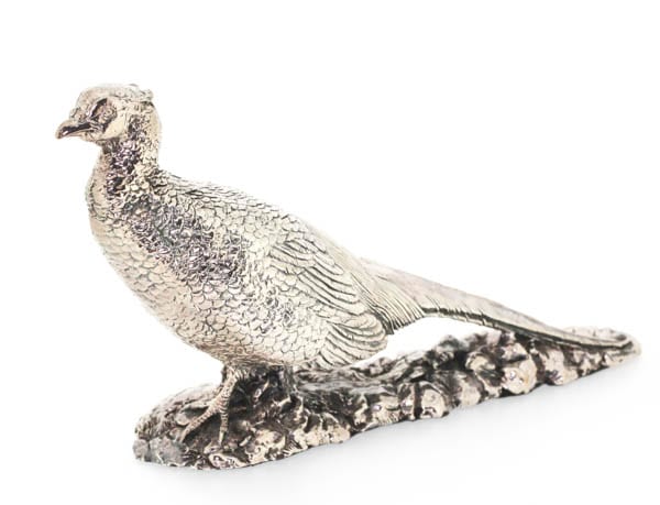 Silver pheasant ornament