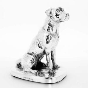 Silver labrador dog ornament