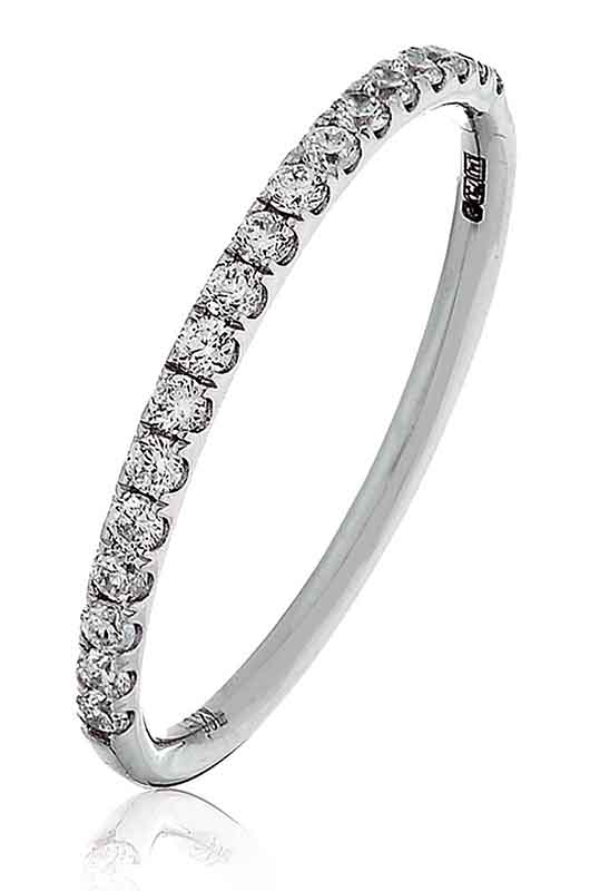 18ct white gold diamond set eternity ring