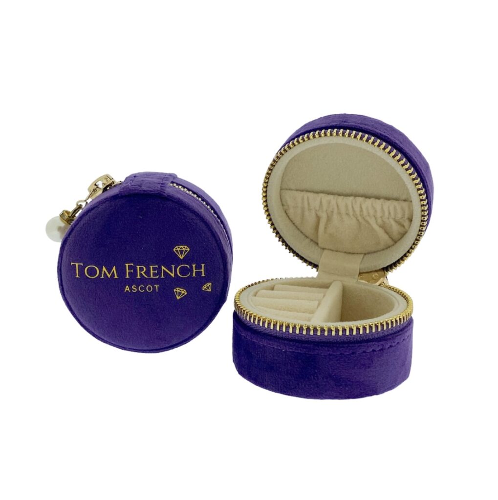 TF Purple Jewellery Travel Case | Tom French Jewellery In Ascot