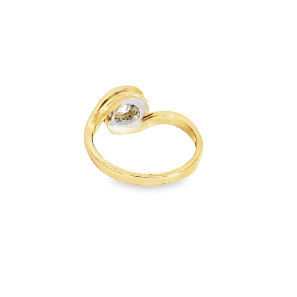 18ct Yellow Gold 0.83ct Old Cut Diamond Solitaire Ring
