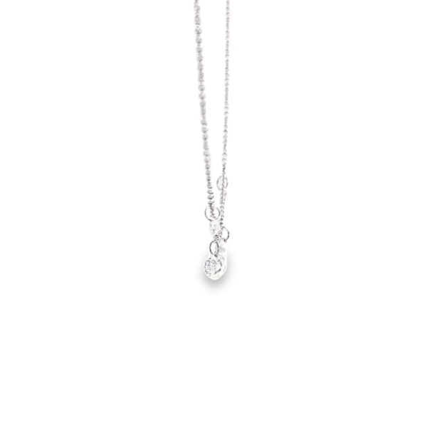 18ct White Gold Floating Diamond Necklace