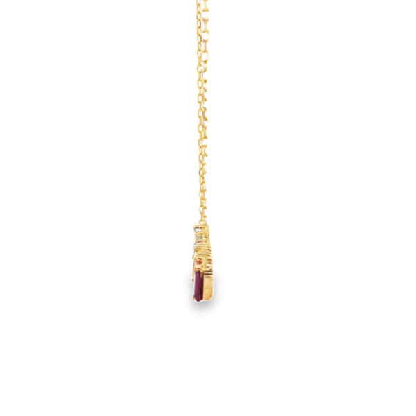 9ct Gold Rainbow Gemstone Necklace