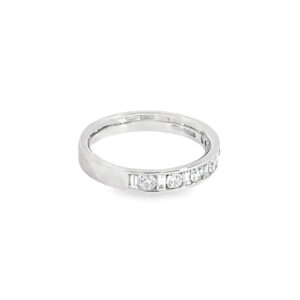 Platinum Brilliant & Baguette Cut Diamond Eternity Ring