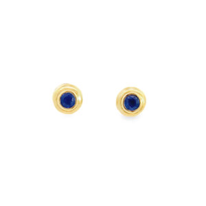 Preloved 18ct Blue Sapphire Stud Earring