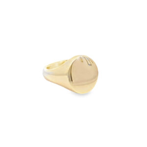 9ct Yellow Gold Oval 14x12mm Signet Ring