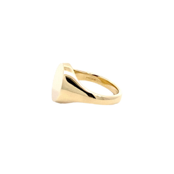 9ct Yellow Gold Oval 13x11mm Signet Ring