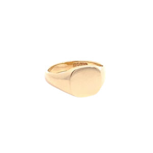 Preloved 9ct Yellow Gold Cushion Signet Ring